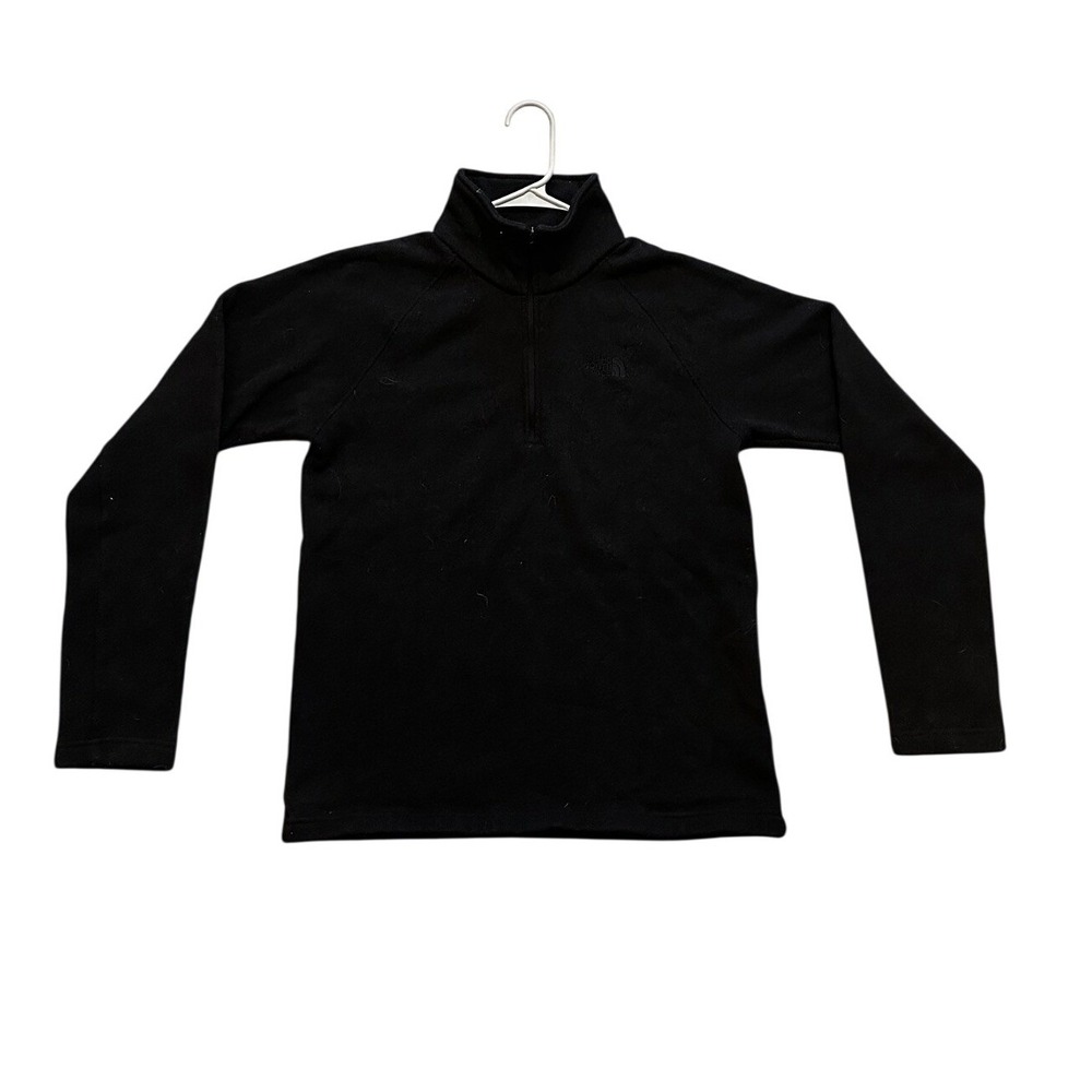 The North Face Mens 1/4 Zip Fleece Pullover Black‎ Size Medium